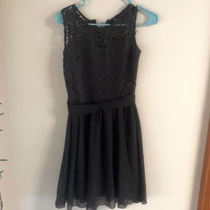 Black dress with lace at the top